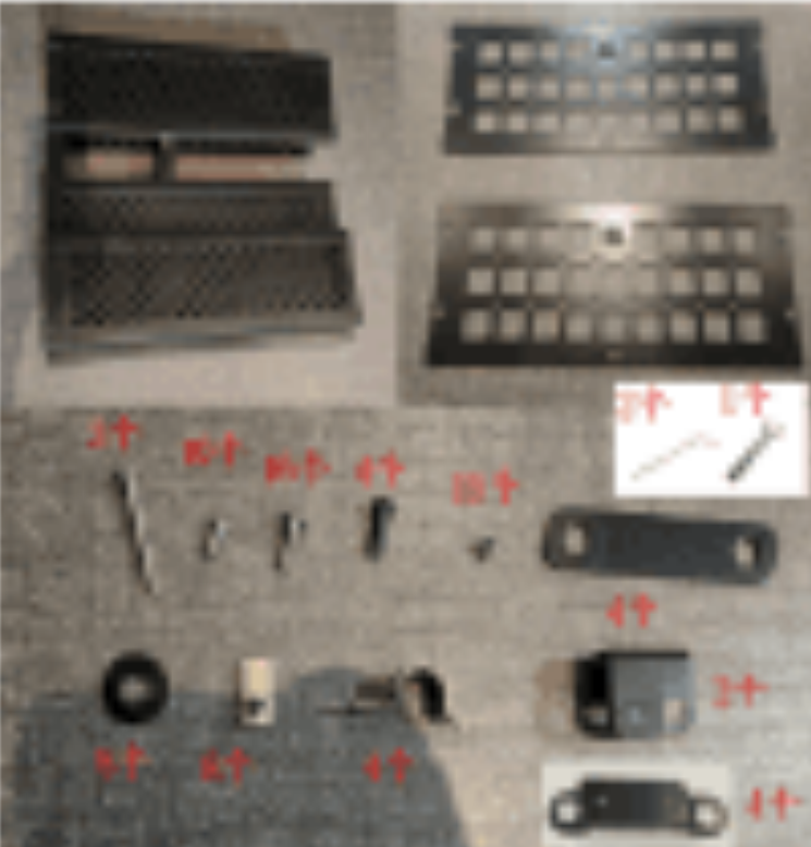 Cargo Rack Mounting Hardware Kit main view