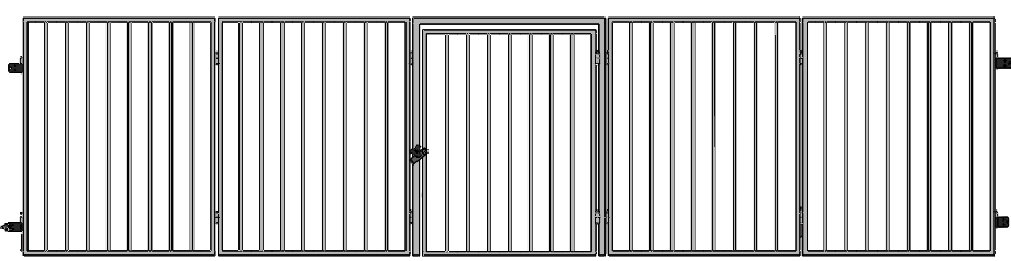 Extra-Wide Metal Safety Gate main view