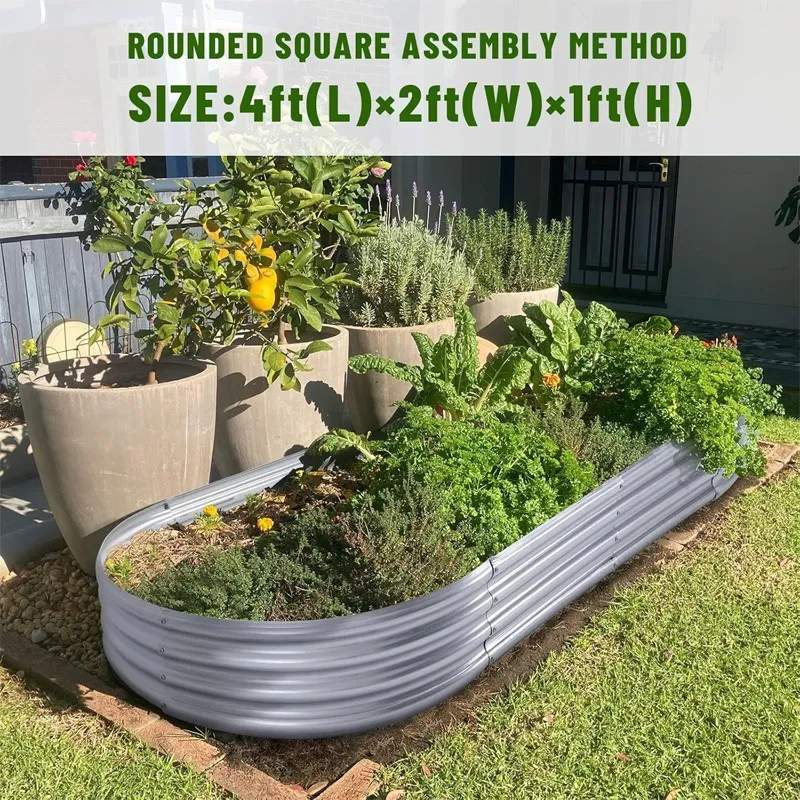 Galvanized Metal Raised Garden Bed Product view 2